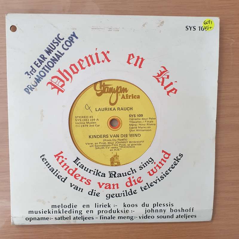 Laurika Rauch And Johnny Boshoff  Kinders Van Die Wind / Liefdestema - Vinyl 7" Record - Very-...