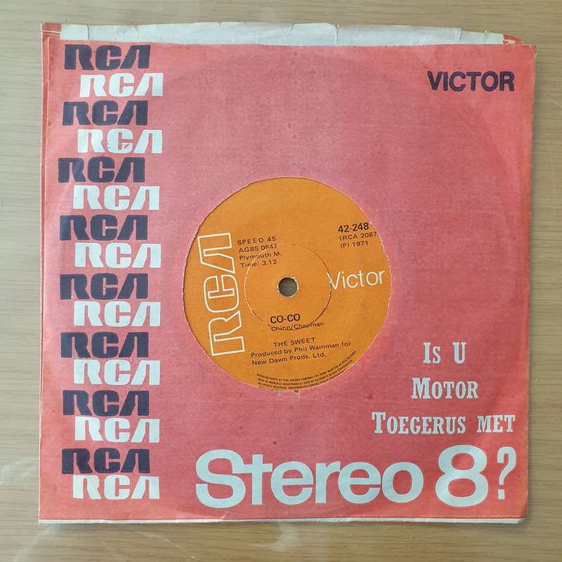 The Sweet  Co-Co - Vinyl 7" Record - Very-Good+ Quality (VG+) (Aryeh)