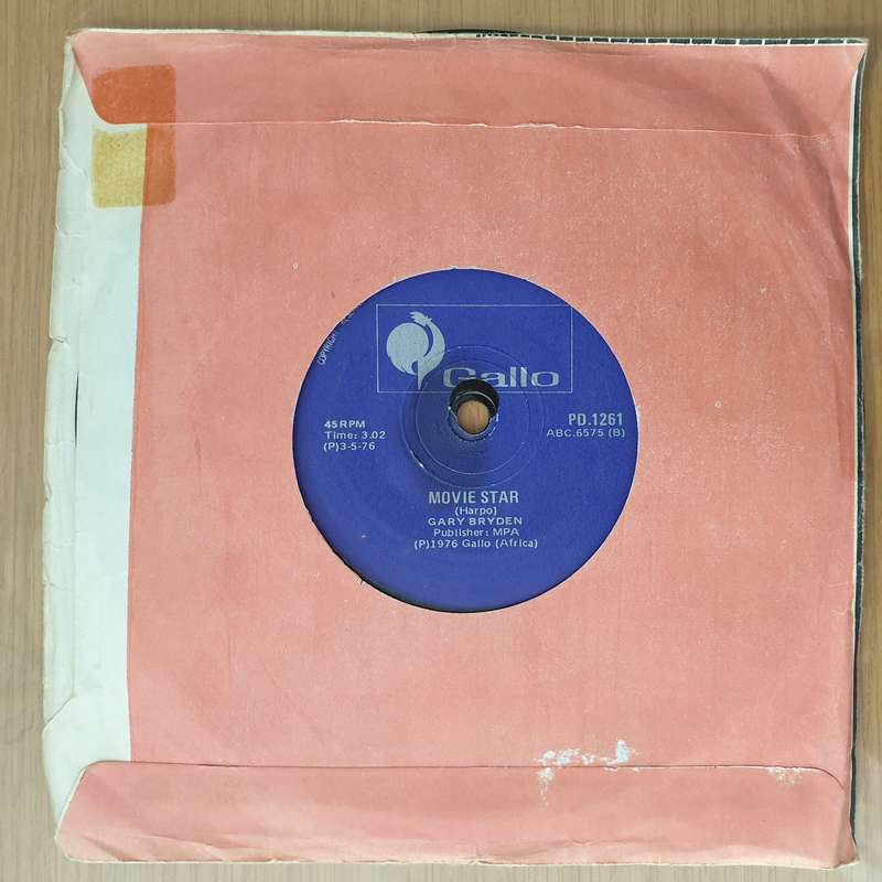 Gary Bryden  Jump In My Car / Movie Star - Vinyl 7" Record - Very-Good+ Quality (VG+) (Aryeh)
