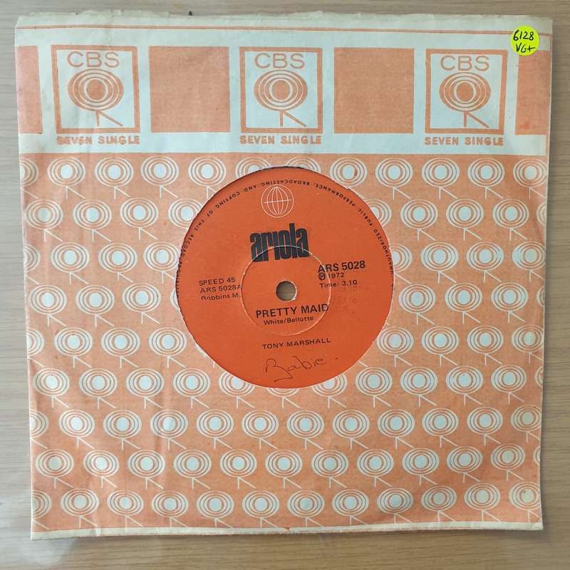 Tony Marshall  Pretty Maid - Vinyl 7" Record - Very-Good+ Quality (VG+) (Aryeh)