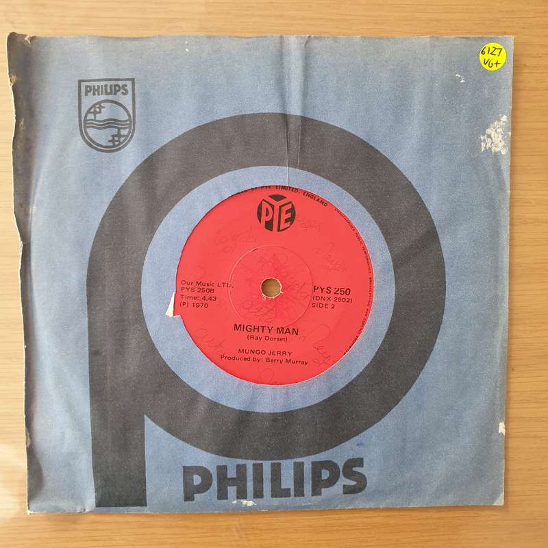 Mungo Jerry - In the Summertime - Vinyl 7" Record - Very-Good+ Quality (VG+) (Aryeh)