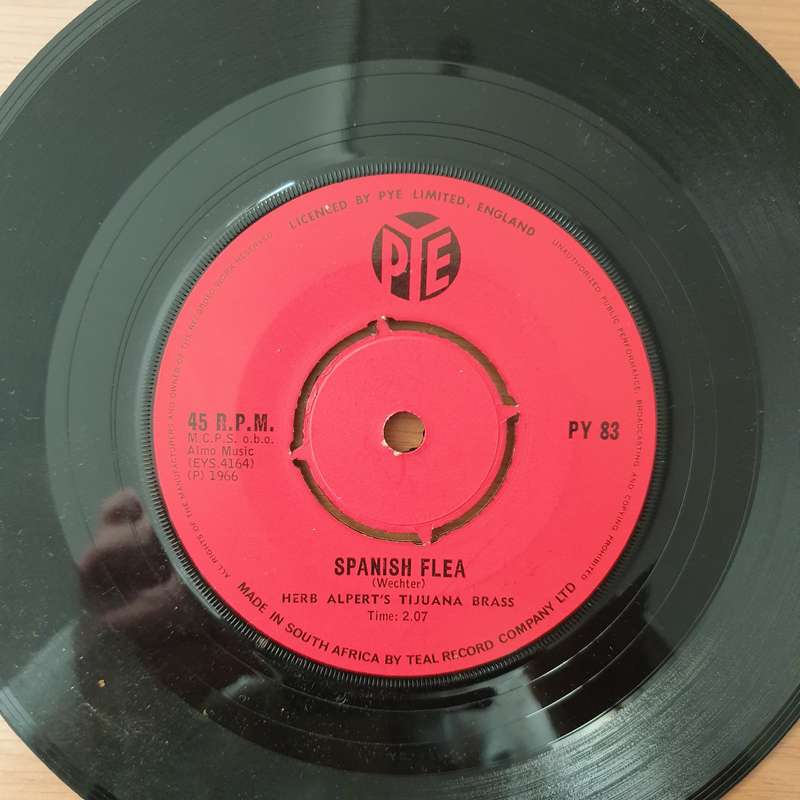 Herb Alpert's Tijuana Brass  A Taste Of Honey / Spanish Flea - Vinyl 7" Record - Very-Good+ Qu...