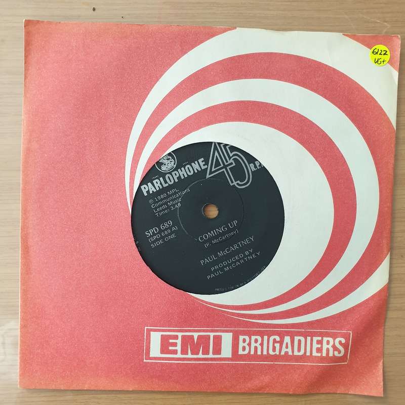 Paul McCartney  Coming Up - Vinyl 7" Record - Very-Good+ Quality (VG+) (Aryeh)