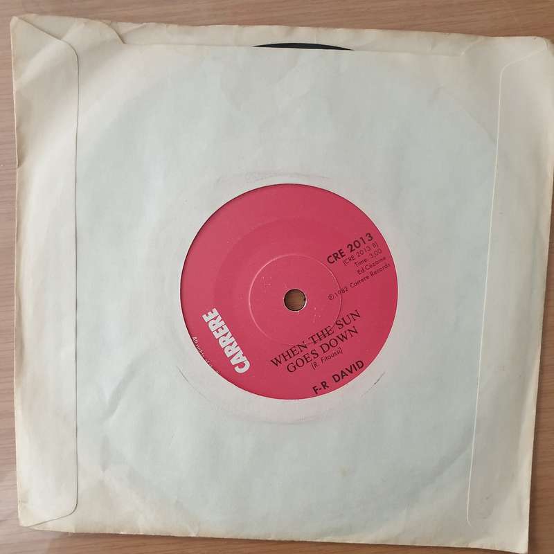 F-R David  Words - Vinyl 7" Record - Very-Good+ Quality (VG+) (Aryeh)