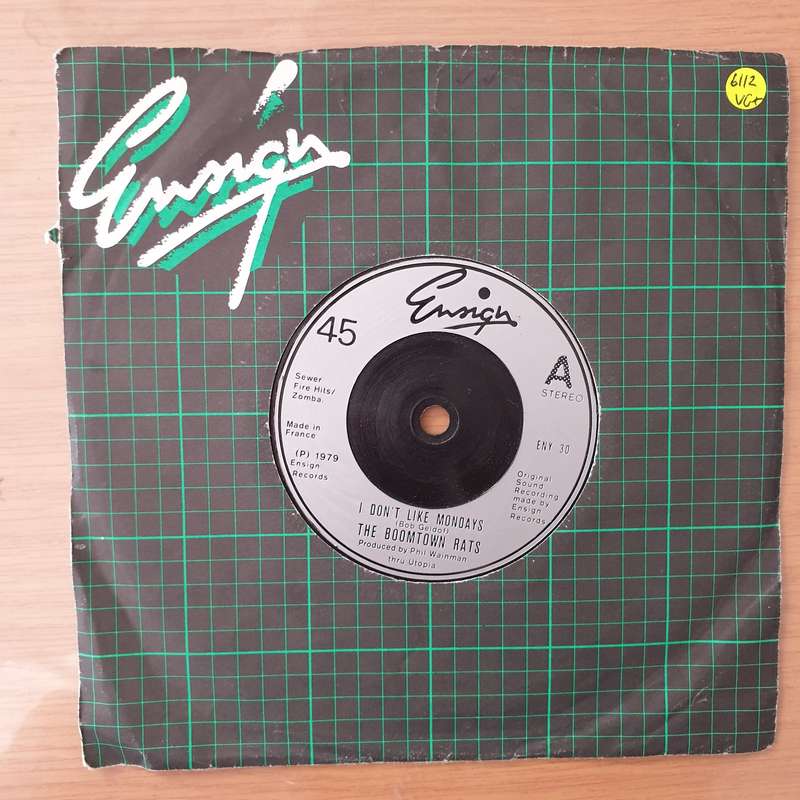 The Boomtown Rats  I Don't Like Mondays - Vinyl 7" Record - Very-Good+ Quality (VG+) (Aryeh)