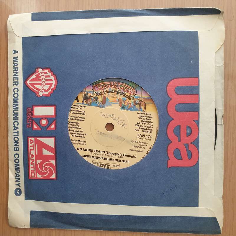 Donna Summer / Barbra Streisand  No More Tears (Enough Is Enough) / My Baby Understands - Viny...