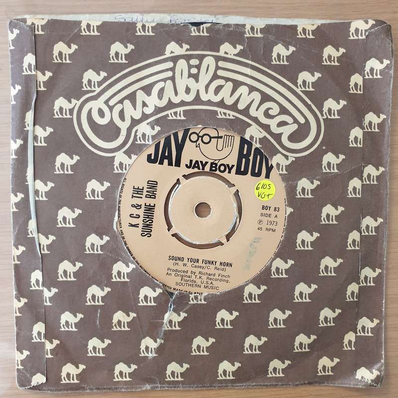 K C & The Sunshine Band  Sound Your Funky Horn - Vinyl 7" Record - Very-Good+ Quality (VG+) (A...