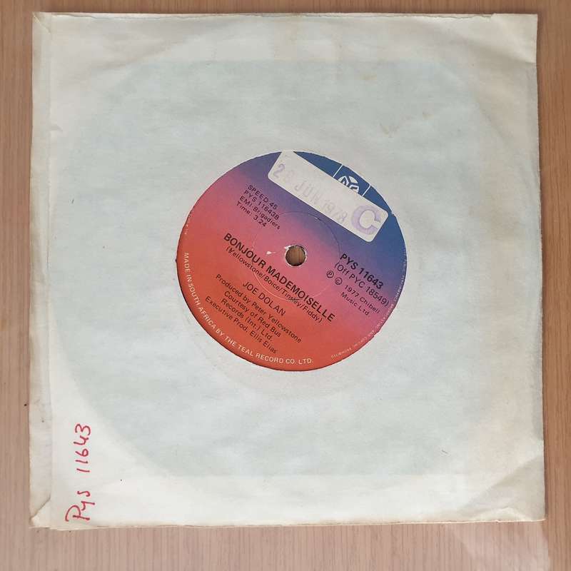Joe Dolan  Little Boy, Big Man / Bonjour Mademoiselle - Vinyl 7" Record - Very-Good+ Quality (...