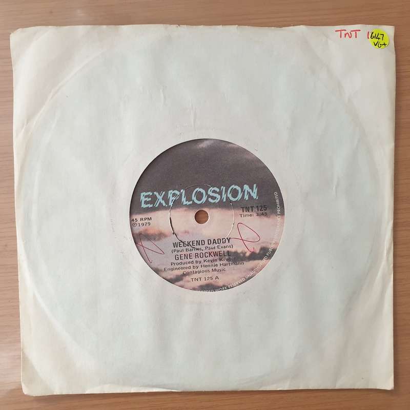 Gene Rockwell  Weekend Daddy / Hello Samantha - Vinyl 7" Record - Very-Good+ Quality (VG+) (ve...