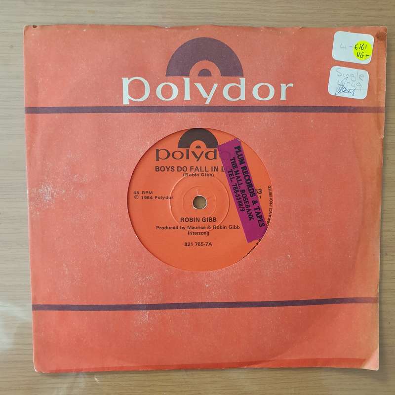 Robin Gibb  Boys Do Fall In Love / Diamonds - Vinyl 7" Record - Very-Good+ Quality (VG+) (very...