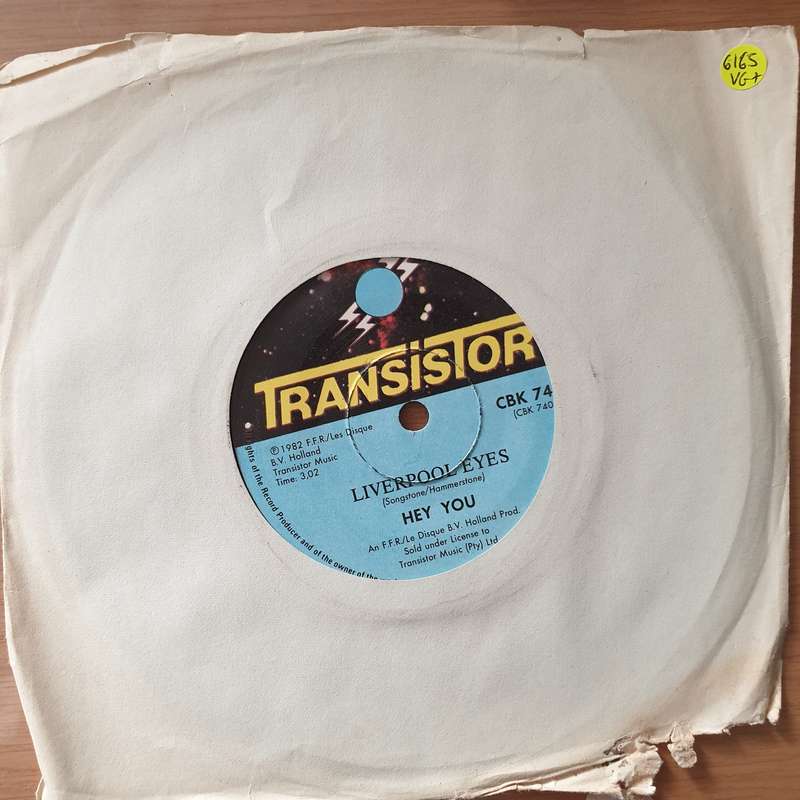 Hey You  Liverpool Eyes - Vinyl 7" Record - Very-Good+ Quality (VG+) (verygoodplus7) (D)