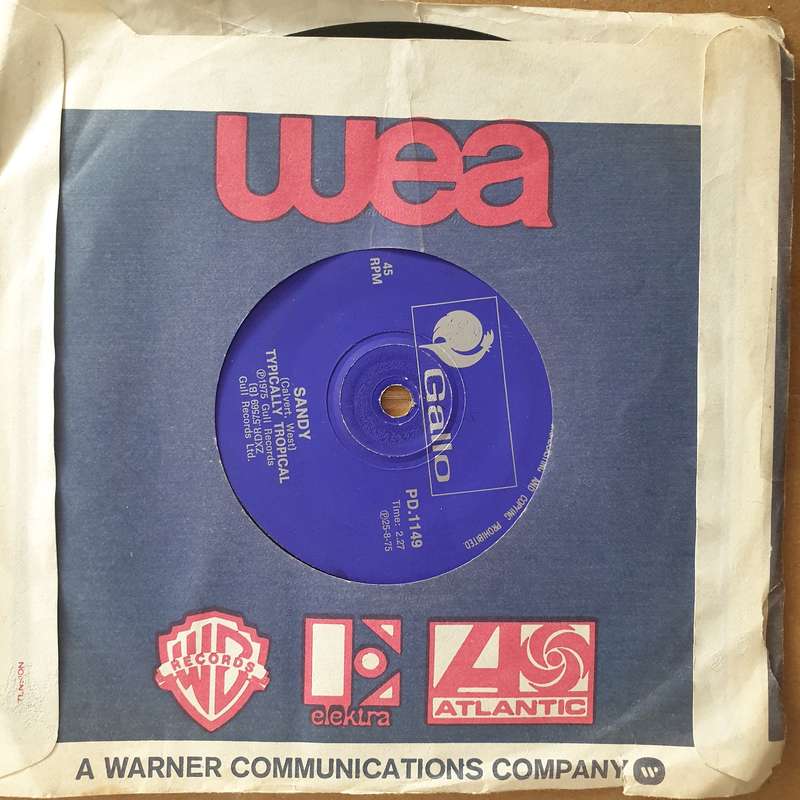 Typically Tropical  Barbados/Sandy - Vinyl 7" Record - Very-Good+ Quality (VG+) (verygoodplus7)