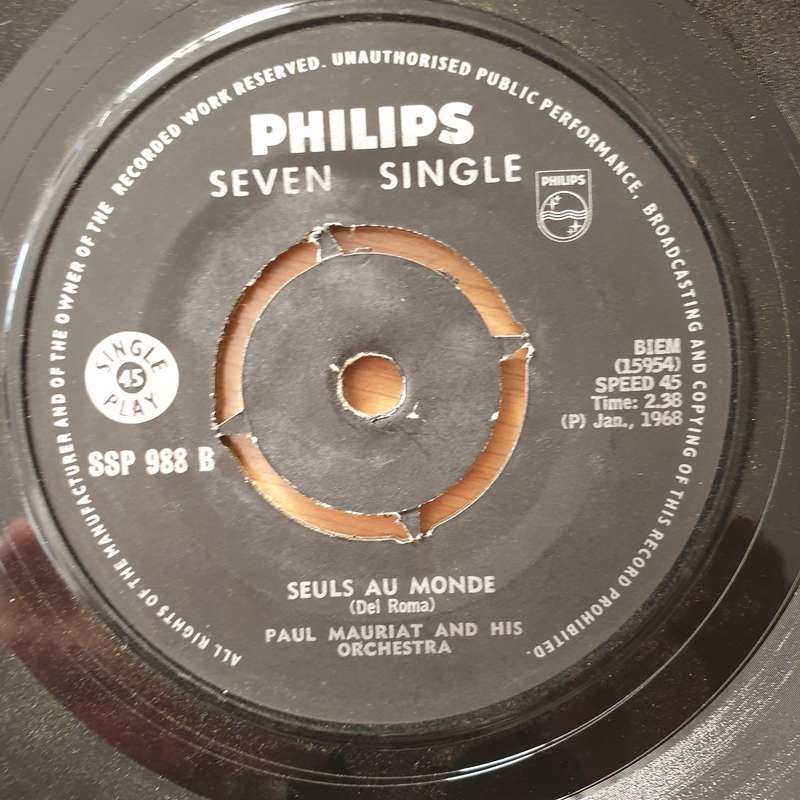 Paul Mauriat And His Orchestra  Love Is Blue (L'Amour Est Bleu) / Alone In The World (Seuls Au...