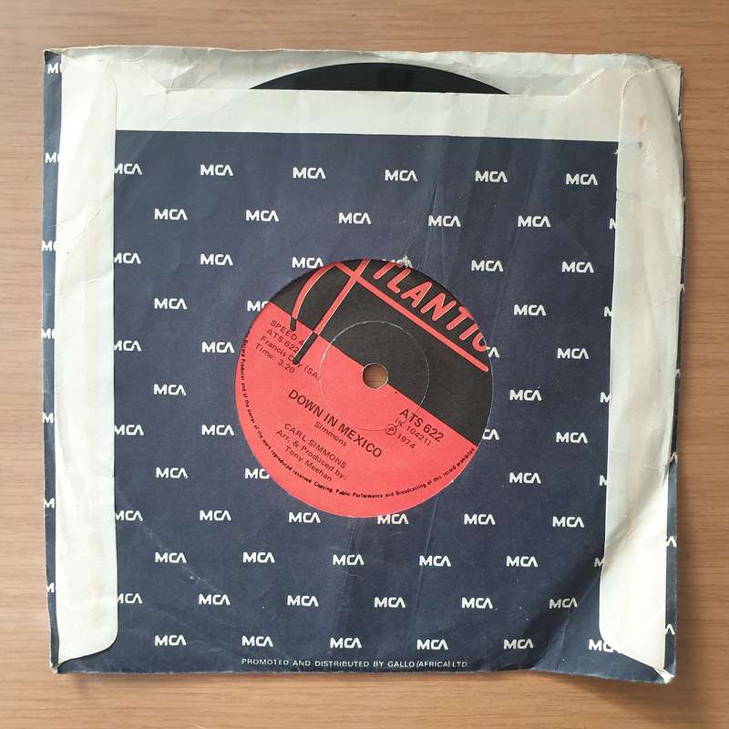Carl Simmons   King Of Rock 'N Roll - Vinyl 7" Record - Very-Good Quality (VG)  (verry7)