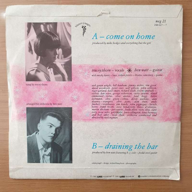 Everything But The Girl  Come On Home - Vinyl 7" Record - Very-Good+ Quality (VG+) (verygoodpl...