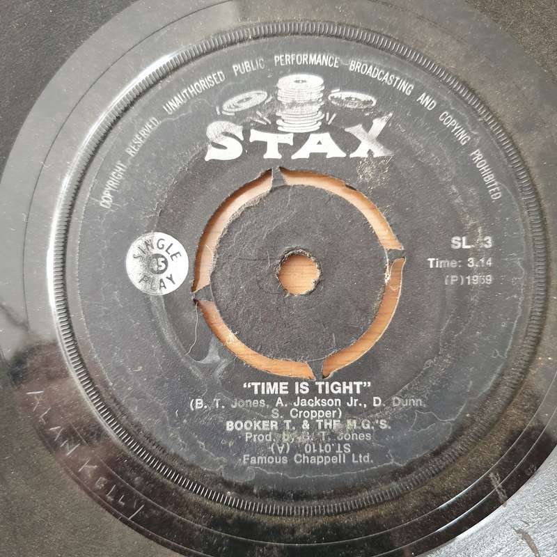 Booker T. & The M.G.'s  Time Is Tight - Vinyl 7" Record  - Good Quality (G) (goood7)