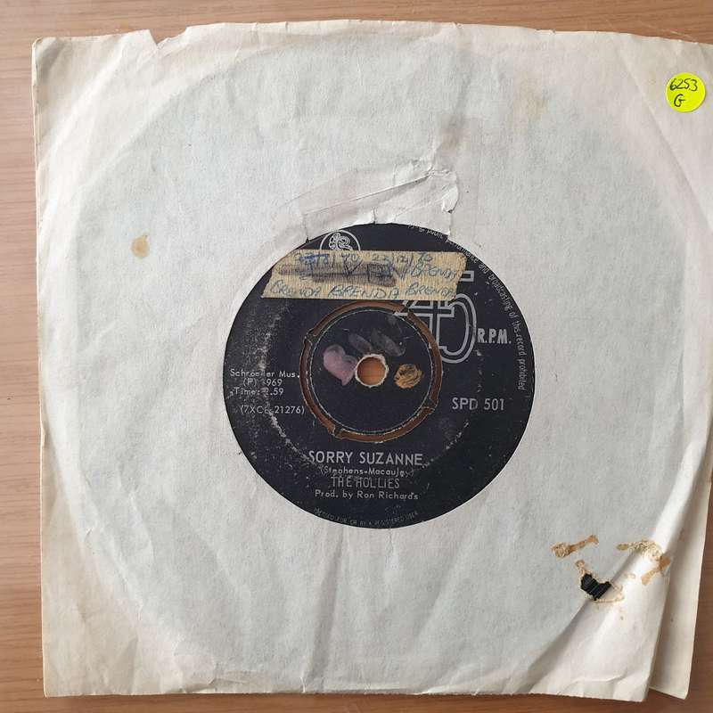 The Hollies  Sorry Suzanne - Vinyl 7" Record  - Good Quality (G) (goood7)