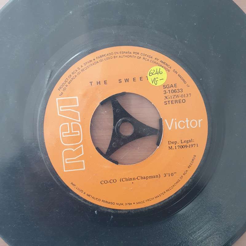The Sweet  Co-Co  - Vinyl 7" Record - Very-Good- Quality (VG-) (minus7)