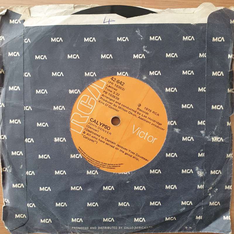 John Denver  I'm Sorry / Calypso - Vinyl 7" Record - Very-Good Quality (VG)  (verry7)