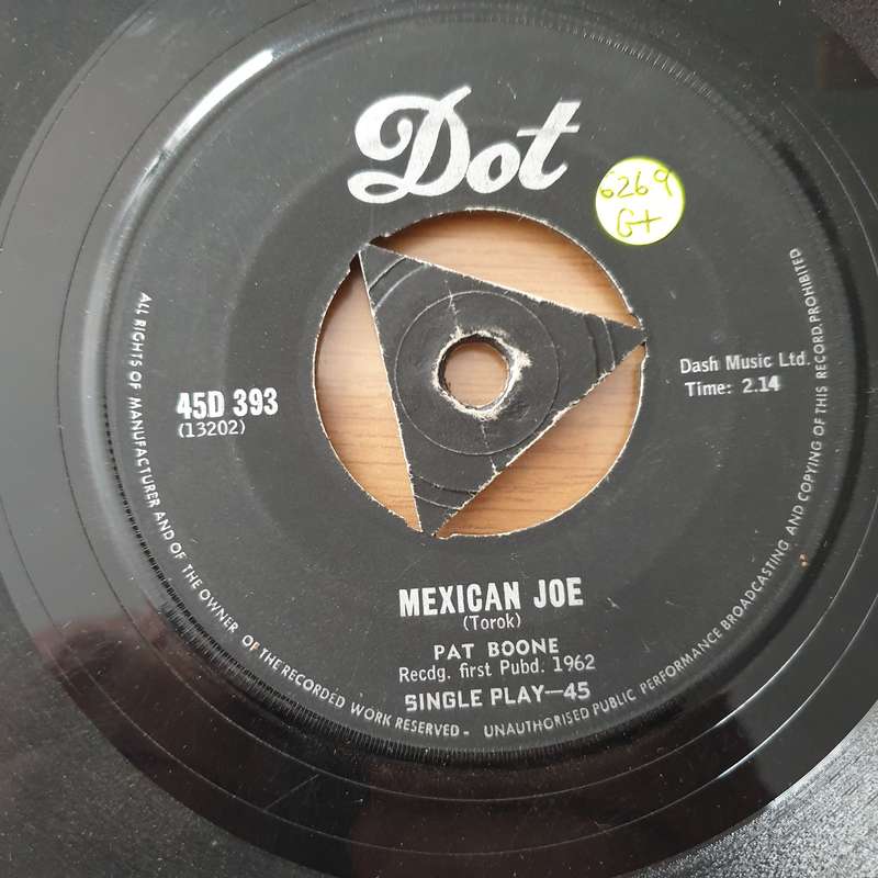Pat Boone  In The Room / Mexican Joe - Vinyl 7" Record - Good+ Quality (G+) (gplus)