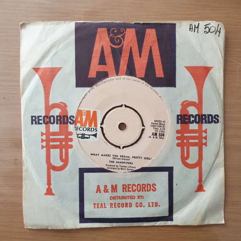 The Sandpipers  Guantanamera - Vinyl 7" Record - Very-Good+ Quality (VG+) (verygoodplus7)