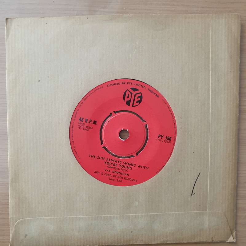 Val Doonican  Now / The Sun Always Shines When You're Young - Vinyl 7" Record - Very-Good Qual...