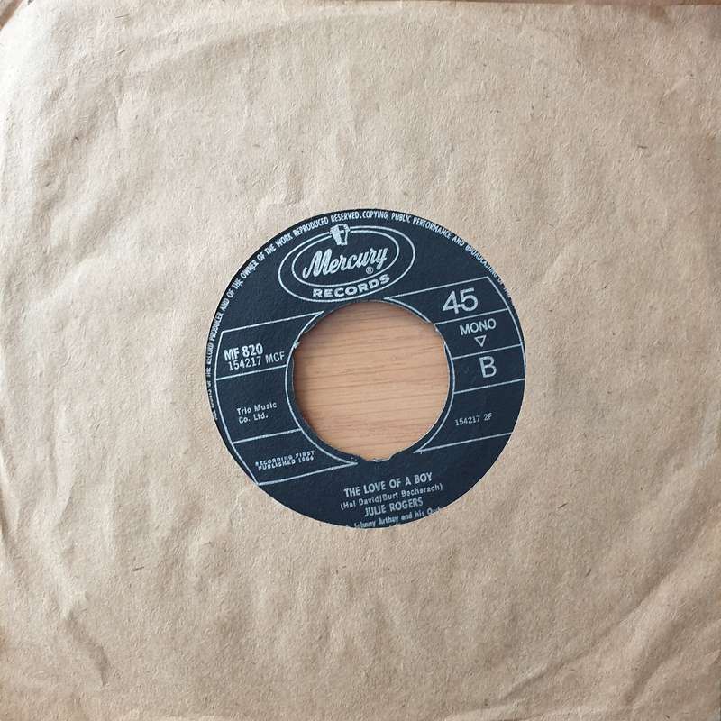 Julie Rogers  The Wedding (La Novia) - Vinyl 7" Record - Very-Good Quality (VG)  (verry7)