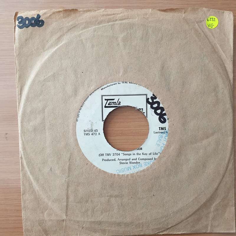 Stevie Wonder  Isn't She Lovely (Rhodesia/Zimbabwe) - Vinyl 7" Record (VG)