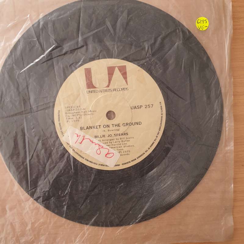 Billie Jo Spears  Blanket On The Ground / Come On Home  - Vinyl 7" Record - Very-Good- Quality...