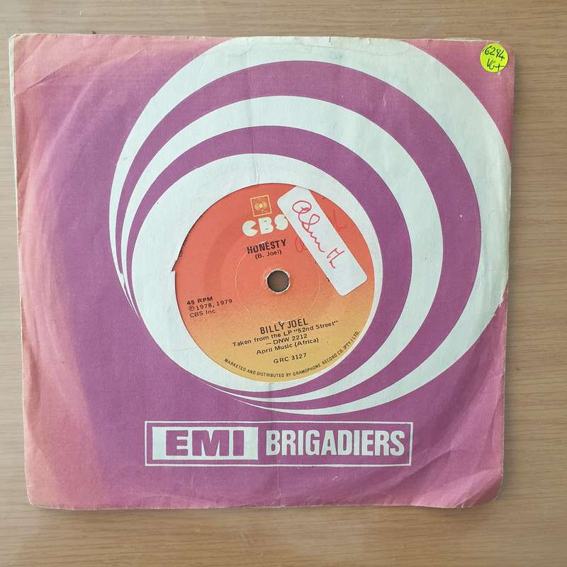 Billy Joel  Honesty - Vinyl 7" Record - Very-Good+ Quality (VG+) (verygoodplus7)