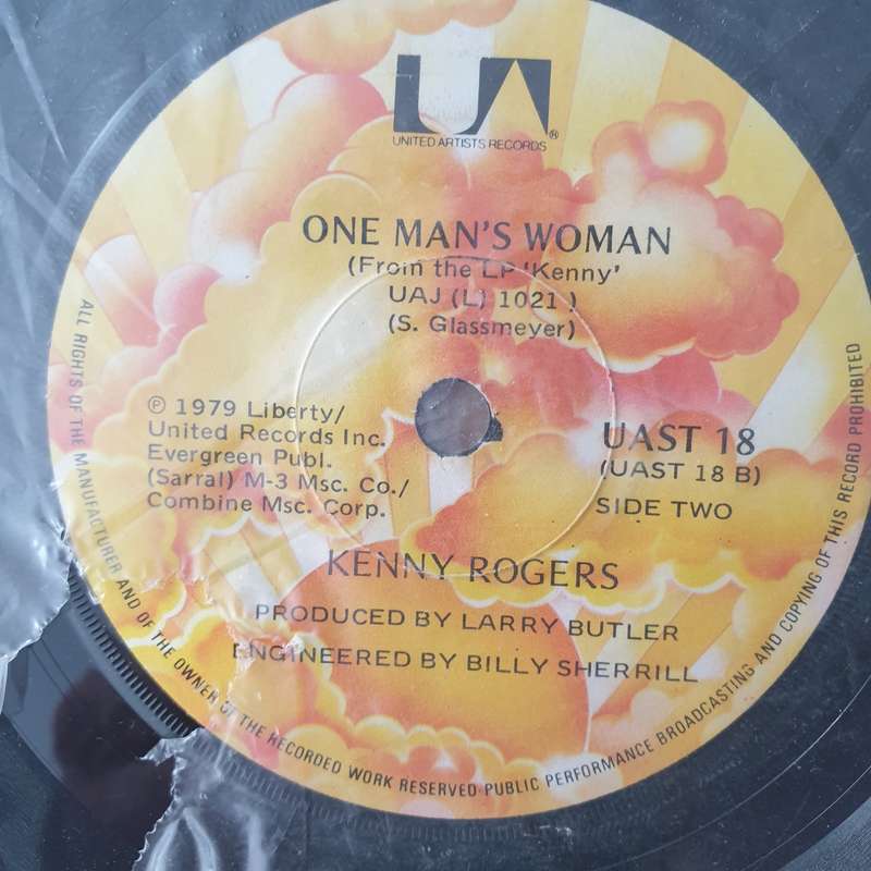 Kenny Rogers - You Decorated my Life - Vinyl 7" Record - Very-Good+ Quality (VG+) (verygoodplus7)