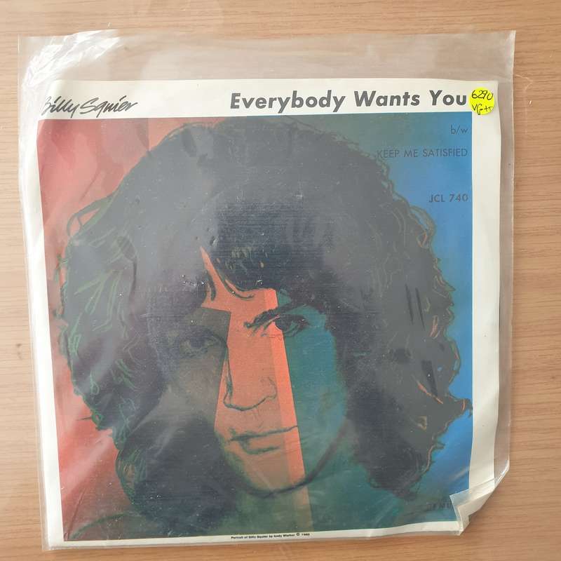 Billy Squier  Everybody Wants You - Vinyl 7" Record - Very-Good+ Quality (VG+) (verygoodplus7)