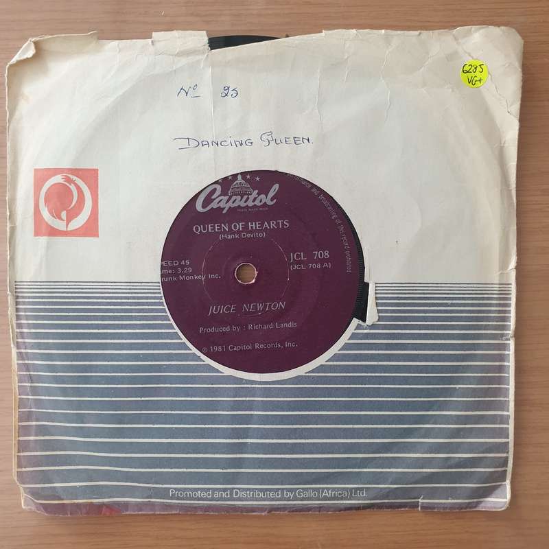 Juice Newton  Queen Of Hearts - Vinyl 7" Record - Very-Good+ Quality (VG+) (verygoodplus7)