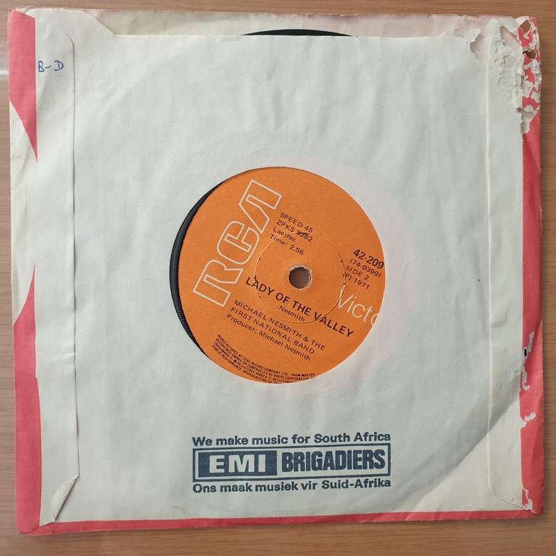 Michael Nesmith & The First National Band  Silver Moon - Vinyl 7" Record - Very-Good+ Quality ...