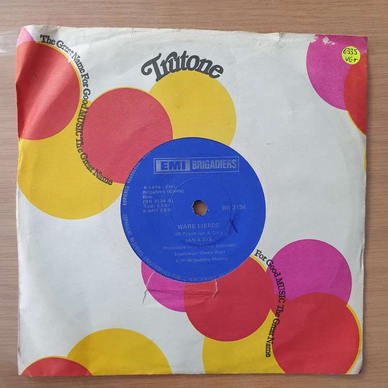 Ian En Dix  Ware Liefde - Vinyl 7" Record - Very-Good+ Quality (VG+) (verygoodplus7)