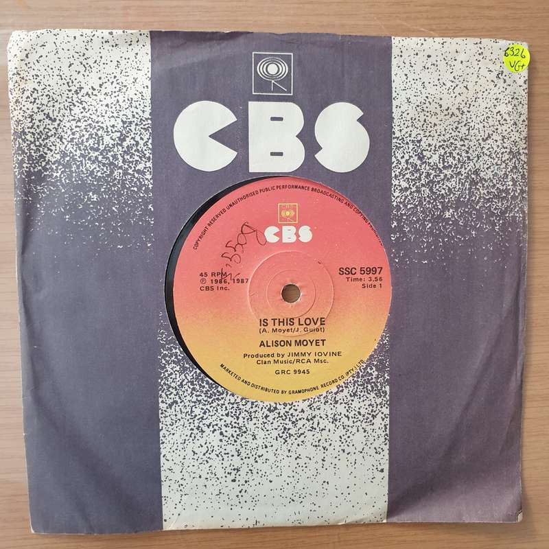 Alison Moyet  Is This Love? - Vinyl 7" Record - Very-Good+ Quality (VG+) (verygoodplus7)