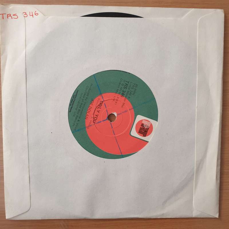 Joe Dolan  Only You - Vinyl 7" Record - Very-Good+ Quality (VG+) (verygoodplus7)