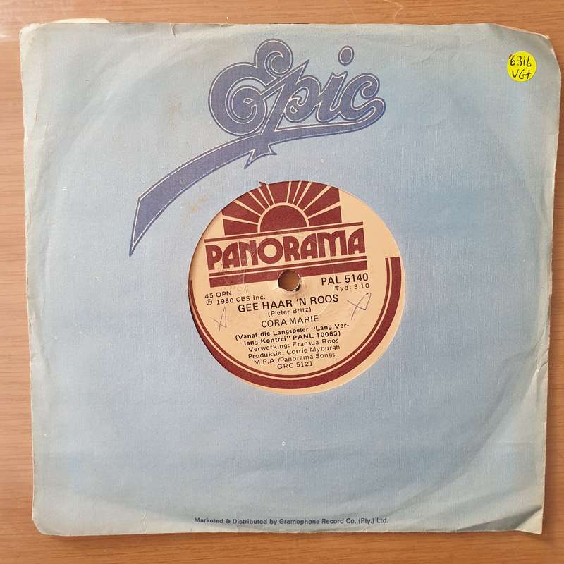 Cora Marie  Gee Haar 'N Roos - Vinyl 7" Record - Very-Good+ Quality (VG+) (verygoodplus7)