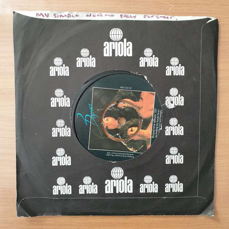 The Three Degrees  My Simple Heart - Vinyl 7" Record - Very-Good+ Quality (VG+) (verygoodplus7)