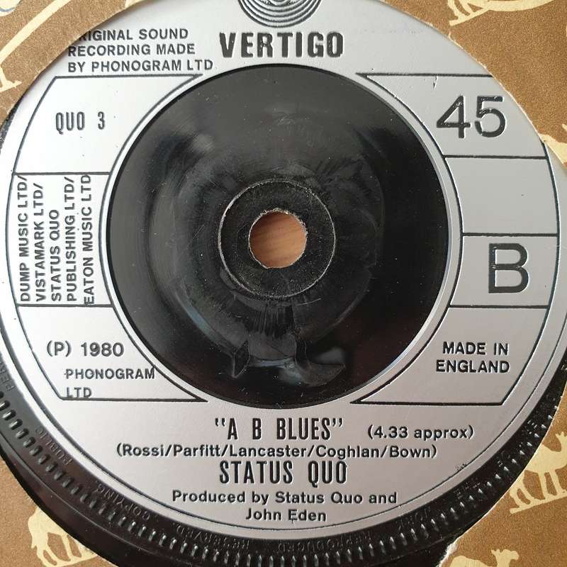 Status Quo  What You're Proposing - Vinyl 7" Record - Very-Good+ Quality (VG+) (verygoodplus7)