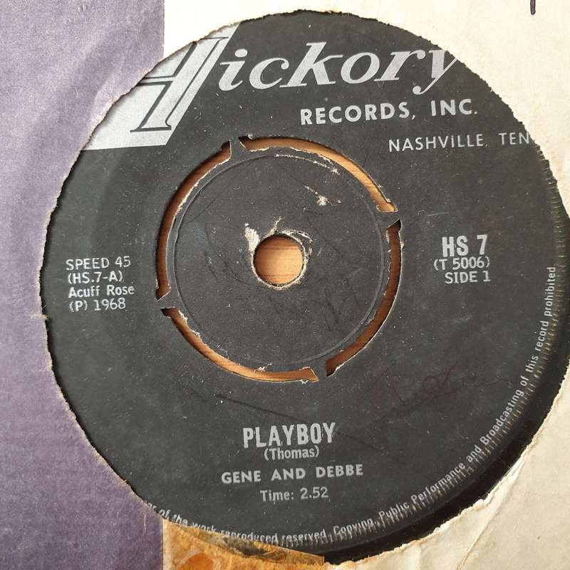 Gene And Debbe  Playboy - Vinyl 7" Record - Very-Good+ Quality (VG+) (verygoodplus7)