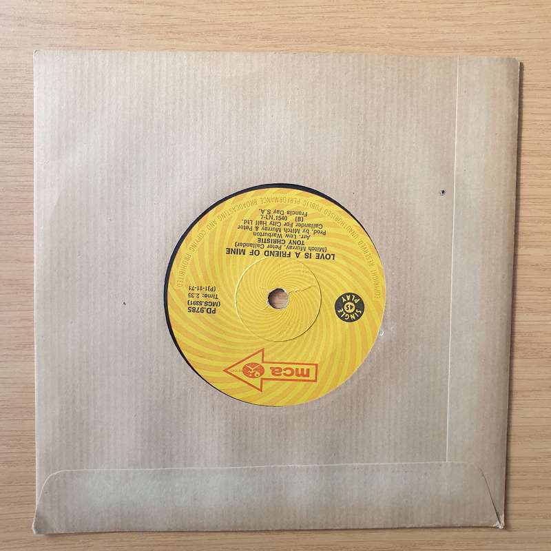 Tony Christie  (Is This The Way To) Amarillo - Vinyl 7" Record - Very-Good+ Quality (VG+) (ver...