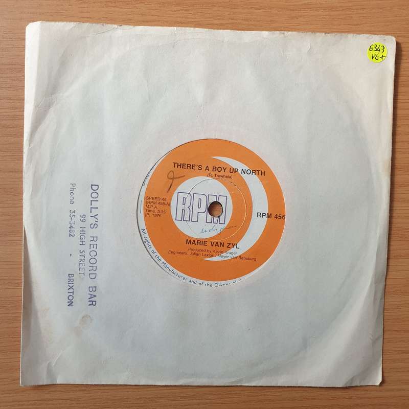 Marie Van Zyl - There's a Boy Up North/Daar's 'n Man op die Grens - Vinyl 7" Record - Very-Good+ ...