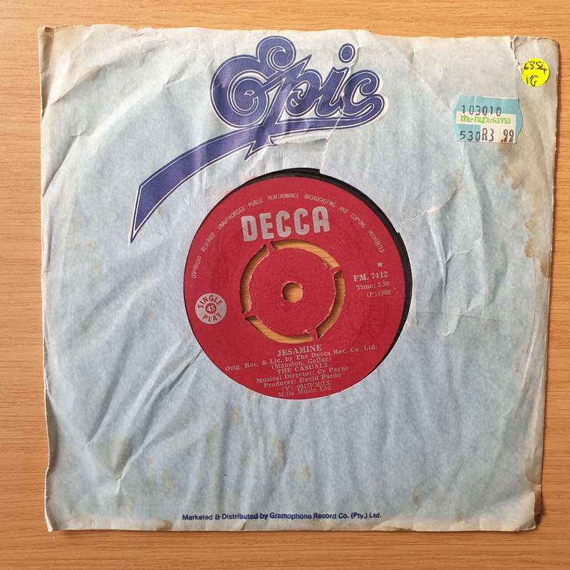 The Casuals  Jesamine / I've Got Something Too - Vinyl 7" Record - Very-Good Quality (VG)  (ve...