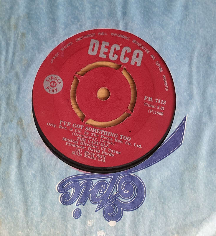 The Casuals  Jesamine / I've Got Something Too - Vinyl 7" Record - Very-Good Quality (VG)  (ve...