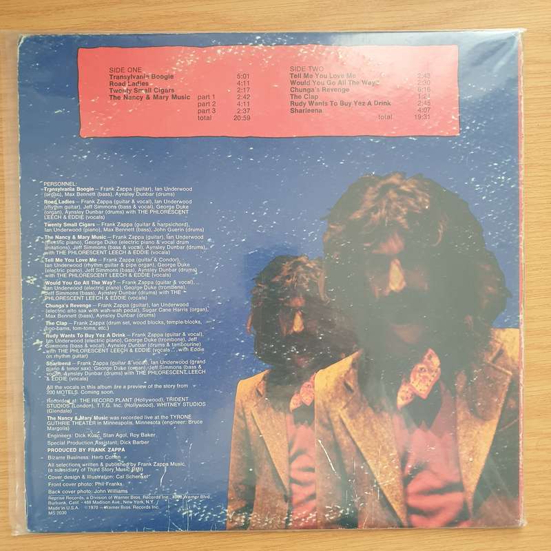 Frank Zappa  Chunga's Revenge - Vinyl LP Record (VG+)