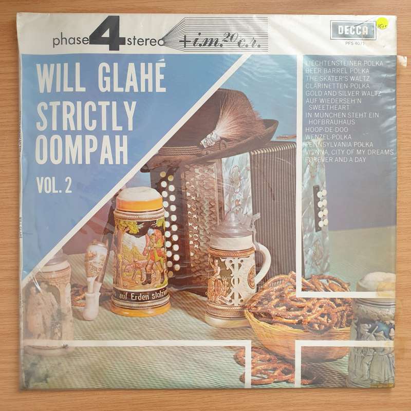 Will Glahe - Strictly Oompah Vol 2 - Vinyl LP Record - Very-Good+ Quality (VG+)