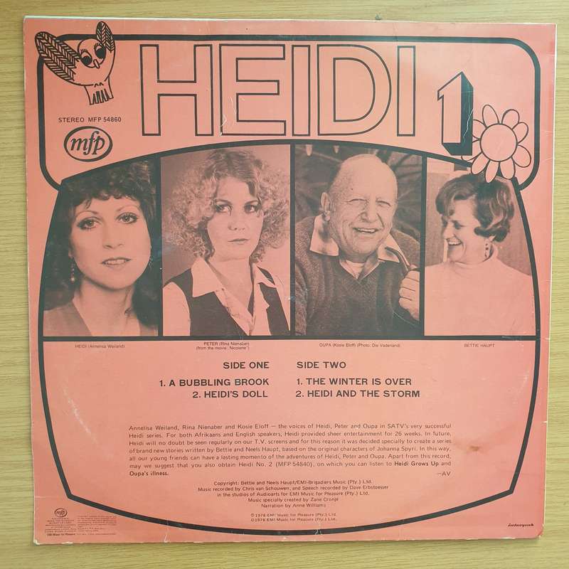 Heidi 1 - Vinyl LP Record - Very-Good- Quality (VG-) (minus)