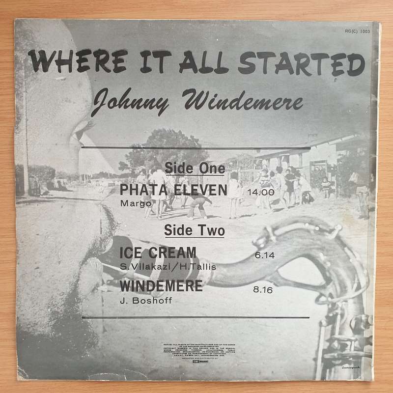 Johnny Windemere  Where It All Started - Vinyl LP Record - Very-Good+ Quality (VG+) (verygoodp...