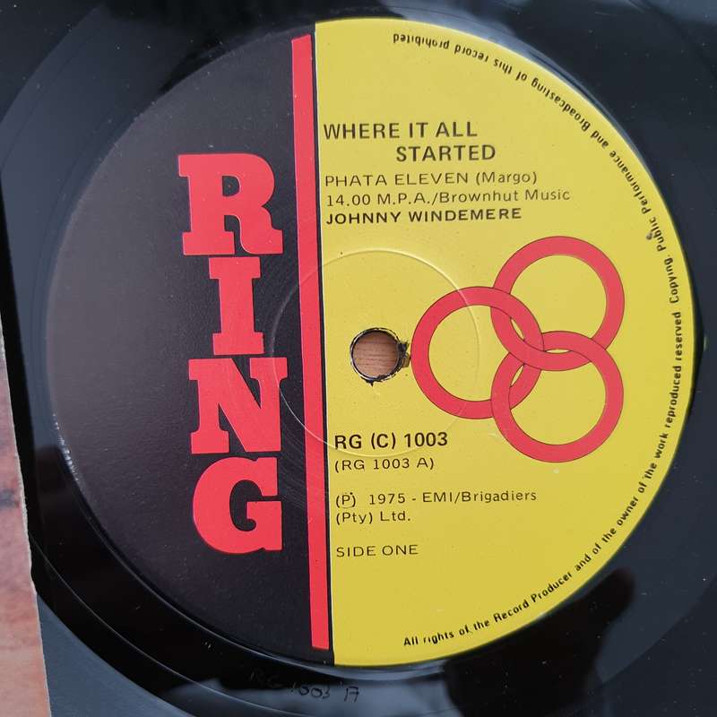 Johnny Windemere  Where It All Started - Vinyl LP Record - Very-Good+ Quality (VG+) (verygoodp...